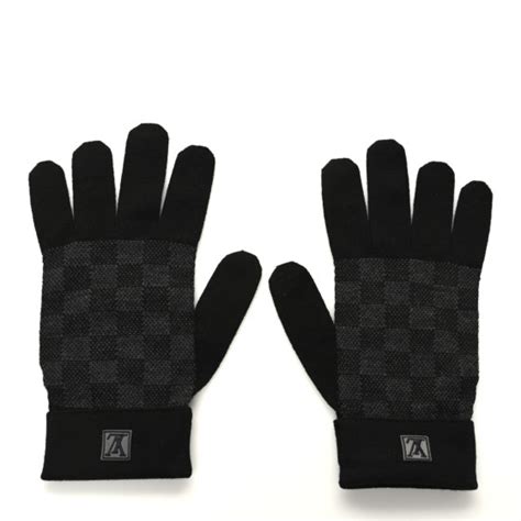 louis vuitton petit damier gloves.